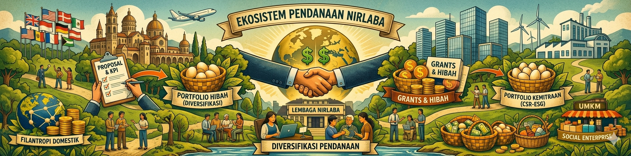 Bukan Kebetulan: Keseragaman Strategi Pendanaan Nirlaba dan Warisan Ekosistem Hibah